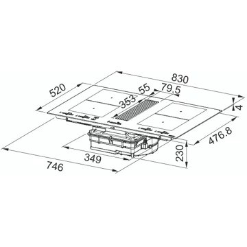 Table induction FRANKE MYTHOS FMY 8391R HI – Image 2