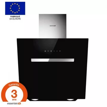 Hotte décorative murale inclinée ESSENTIELB EHDD 914ni