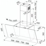 Hotte décorative murale inclinée FRANKE EVO PLUS FPJ 925 VERT. VR/NR – Image 3