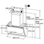 Hotte décorative murale inclinée LG HCEZ2428B ThinQ – Image 2