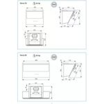 Hotte décorative murale FALMEC VERSO1420 Noire 85cm MURALE – Image 8