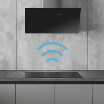 Hotte décorative murale inclinée SMEG KICV90BL2 – Image 4