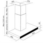 Hotte décorative murale GLEM GHBS97IX – Image 11