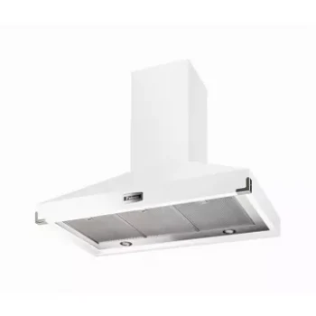 Hotte décorative murale							FALCON				PKR110 SUP EXT BLANC POLAIRE NICKEL