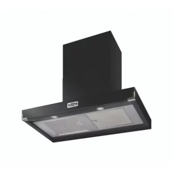 Hotte décorative murale							FALCON				HOTTE PKR Contemporaine 90 CM NOIR CHROM