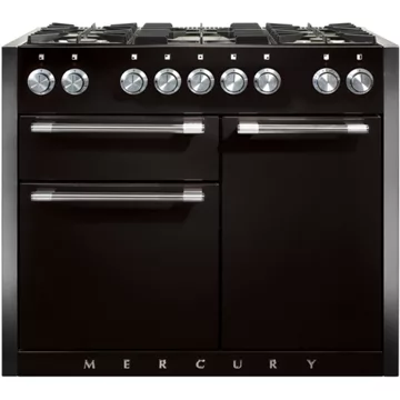 Piano de cuisson gaz FALCON Semi Pro MERCURY 110 NOIR BRILLANT INOX