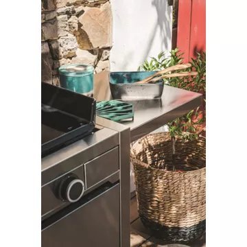 Chariot Plancha FORGE ADOUR CH MIF 60 en inox fermé pour Modern 60 – Image 2