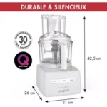 Robot multifonction MAGIMIX CS4200 XL BLANC + PRESSE AGRUME 85426F – Image 15