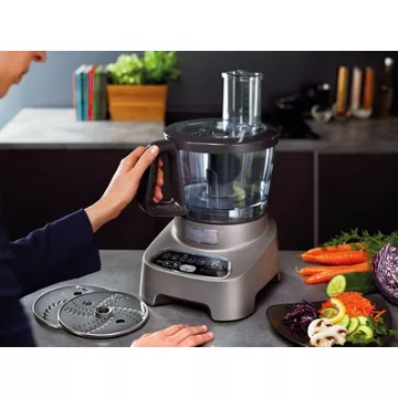 Robot multifonction MOULINEX FP827E10 Double Force Silver + 10 access – Image 2