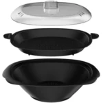 Robot cuiseur MOULINEX Clickchef noir HF456810 + cuiseur vapeur – Image 9