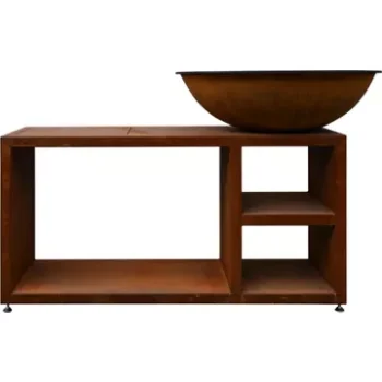 Brasero							QUOCO				Piatto Tavolo Large Corten Ø94 - Quoco