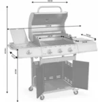 Barbecue gaz ALICE'S GARDEN Richelieu avec Housse – Image 2