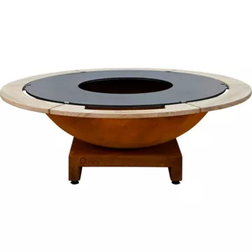 Brasero QUOCO Piatto Basso + Large Corten Ø116 - Quoco