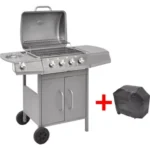 Barbecue gaz VIDAXL Acier inoxydable Argent – Image 6