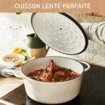 Cocotte TEFAL Fonte LOV faitout 29cm beige – Image 3