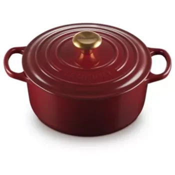 Cocotte							LE CREUSET				28cm GARNET Bouton Doré