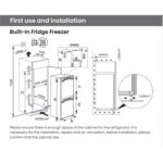 Réfrigérateur combiné encastrable HISENSE RB3B250SAWC – Image 2
