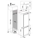 Réfrigérateur combiné encastrable WHIRLPOOL WHC18T323P Supreme Silence – Image 5
