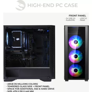 PC Gamer SEDATECH Sedatech PC Gamer Pro Compact • Intel i5 – Image 3