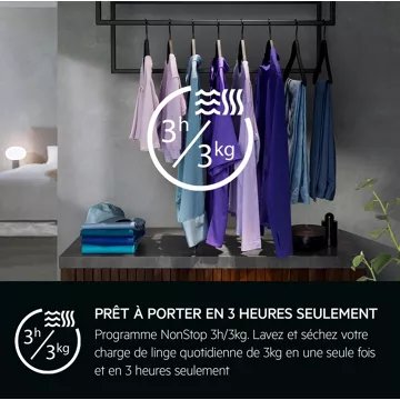 Lave linge séchant hublot AEG LWR98C166X – Image 4