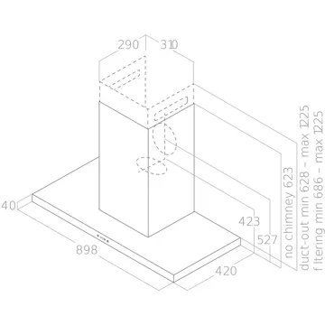 Hotte décorative murale ELICA THIN IX/A/90 – Image 4