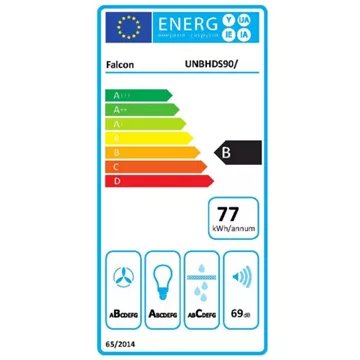 Hotte décorative murale FALCON UNBHDS90WH/ – Image 2