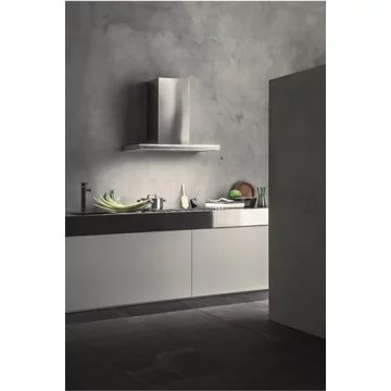 Hotte décorative murale FALMEC LUMINA 1430 MURAL 90 INOX/VERRE Gris – Image 4