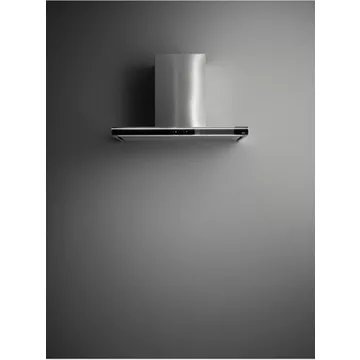 Hotte décorative murale FALMEC LUMINA NRS MURAL 90 INOX/VERRE Noir