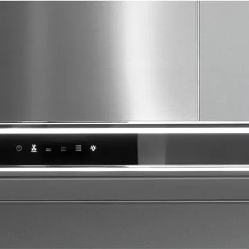 Hotte décorative murale FALMEC LUMINA NRS MURAL 90 INOX/VERRE Noir – Image 2