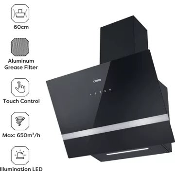 Hotte décorative murale inclinée CIARRA CD6736HB – Image 3