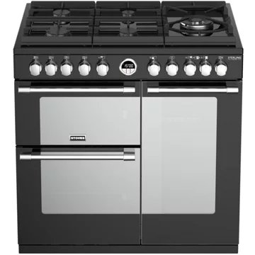 Piano de cuisson gaz STOVES STERLING GLASS 90 DFT NOIR – Image 2