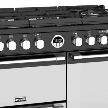 Piano de cuisson gaz STOVES STERLING GLASS 90 DFT NOIR – Image 3