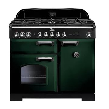 Piano de cuisson gaz FALCON CLASSIC DELUXE 100 VERT ANGLAIS CHROME – Image 2