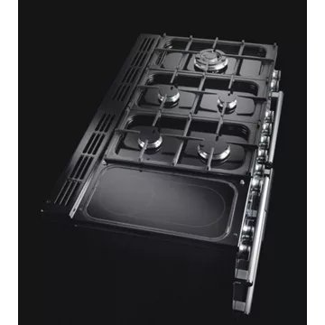 Piano de cuisson mixte FALCON NEXUS 110 CHARBON Mat satiné CHROME – Image 2