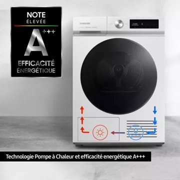 Sèche linge pompe à chaleur SAMSUNG DV90BB7445GWS3 Bespoke AI – Image 4