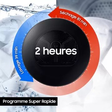 Sèche linge pompe à chaleur SAMSUNG DV90BB7445GWS3 Bespoke AI – Image 5