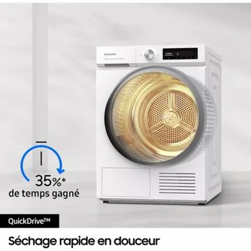 Sèche linge pompe à chaleur SAMSUNG DV90BB7445GWS3 Bespoke AI – Image 7