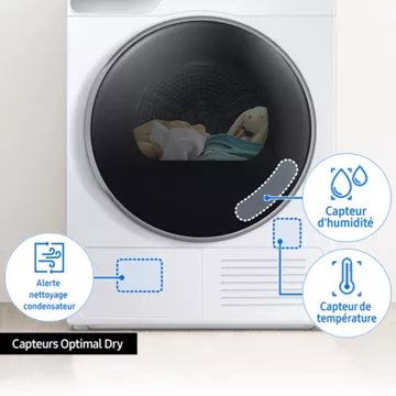 Sèche linge pompe à chaleur SAMSUNG DV90BB7445GWS3 Bespoke AI – Image 14