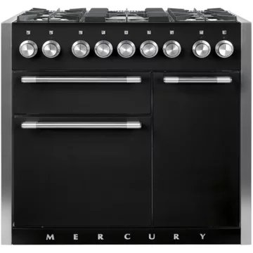 Piano de cuisson gaz FALCON Semi Pro MERCURY 100 NOIR BRILLANT INOX