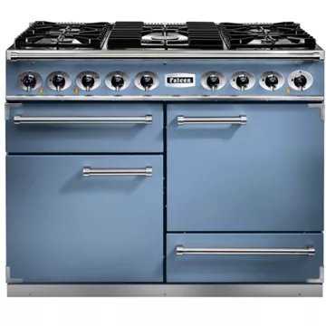 Piano de cuisson gaz FALCON Semi Pro DELUXE 110 BLEU DE CHINE NICKEL