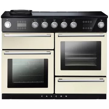 Piano de cuisson induction FALCON NEXUS STEAM 110 IVOIRE CHROME SATINÉ