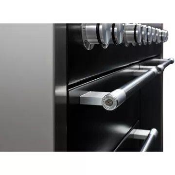 Piano de cuisson gaz FALCON Semi Pro MERCURY 120 NOIR MAT INOX POLI – Image 4