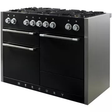 Piano de cuisson gaz FALCON Semi Pro MERCURY 120 NOIR MAT INOX POLI – Image 7