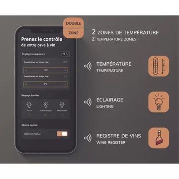 Cave à vin polyvalente LA SOMMELIERE APOGEE250DZ – Image 12