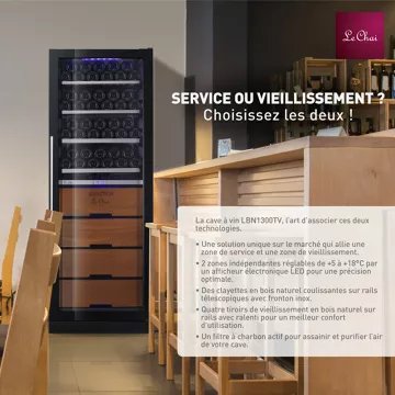 Cave à vin vieillissement LE CHAI LBN1300TV – Image 2
